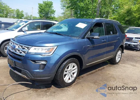 2018 Ford Explorer Xlt z USA, uszkodzony, nr VIN 1FM5K8D81JGB25513